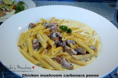 Chicken mushroom carbonara penne - Blisshouse Theme Restaurant at The Central Clarke Quay - Paulin's Munchies