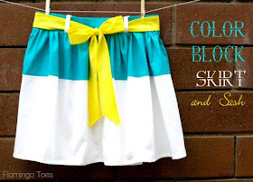colorblocked skirt sewing tutorial