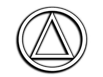 Circle and Triangle Symbol - Logo of Alcoholics Anonymous - feel free to print this and Color Using Felt Pens or Pencils... Gregory Vanderlaan