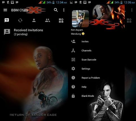 BBM MOD Triple-X ( xXx ) 3 v3.2.5.12 APK