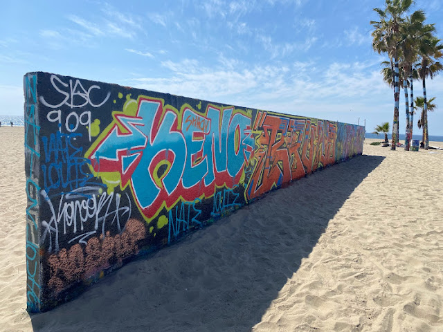 Graffit wall at venice beach