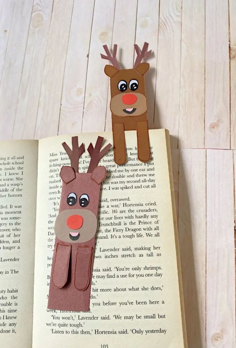 Reindeer bookmark - reindeer craft ideas