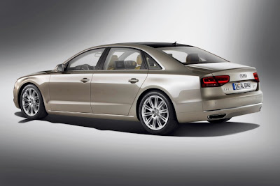 2011 Audi A8 L W12 Quattro Rear Side View