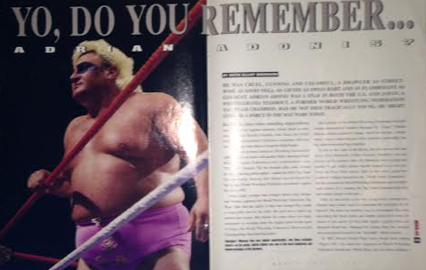 WWE - WWF RAW MAGAZINE 1997: Adrian Adonis profile