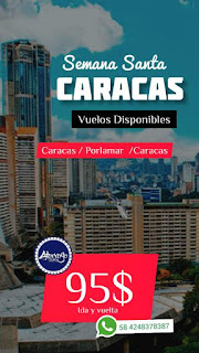 Imagen Vuelos Caracas a Porlamar semana santa 2021