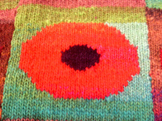 knitted poppies