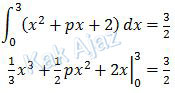 Penyelesaian integral tentu no. 21 UN 2018