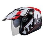Helm INK T1 Seri 2 Putih Merah
