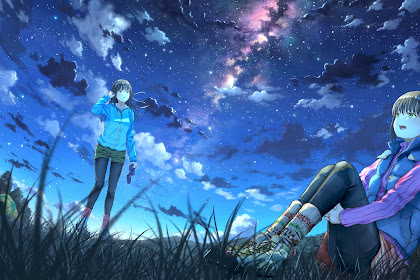 Anime Girl Wallpaper Night Sky