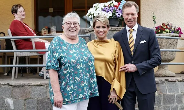 On the eve of National Day 2022 celebrations, Grand Duke Henri and Grand Duchess Maria Teresa visited the village of Lellingen