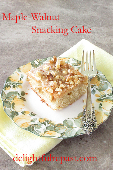 Maple-Walnut Snacking Cake / www.delightfulrepast.com