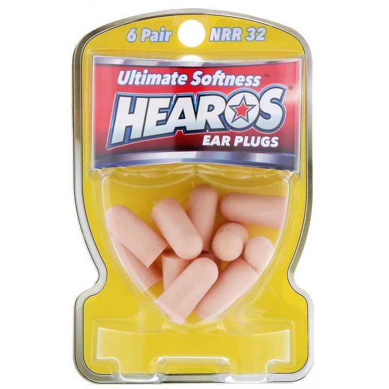 Hearos, Ear Plugs, Ultimate Softness, High, NRR 32, 6 Pair