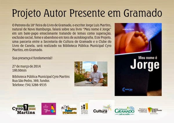 Projeto Autor Presente em Gramado/RS