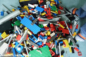 Box of old Lego