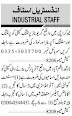 Industrial staff required today latest jobs-newspaperjobpk123