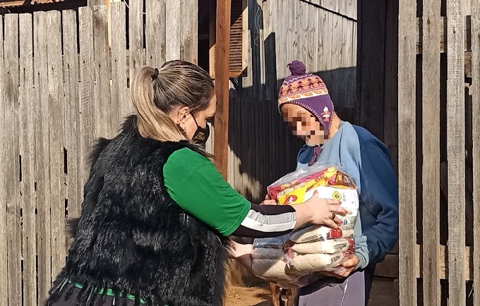 Empresário faz doação de mais de 100 cestas básicas para famílias carentes de Cachoeirinha