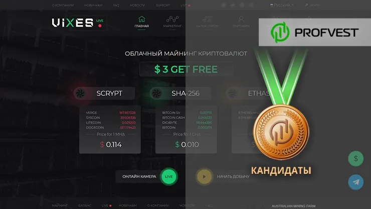 Повышение в кандидаты Vixes