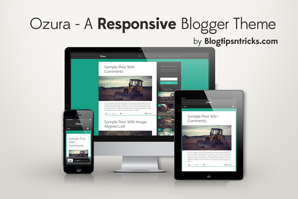 Ozura Responsive Blogger Theme Demo