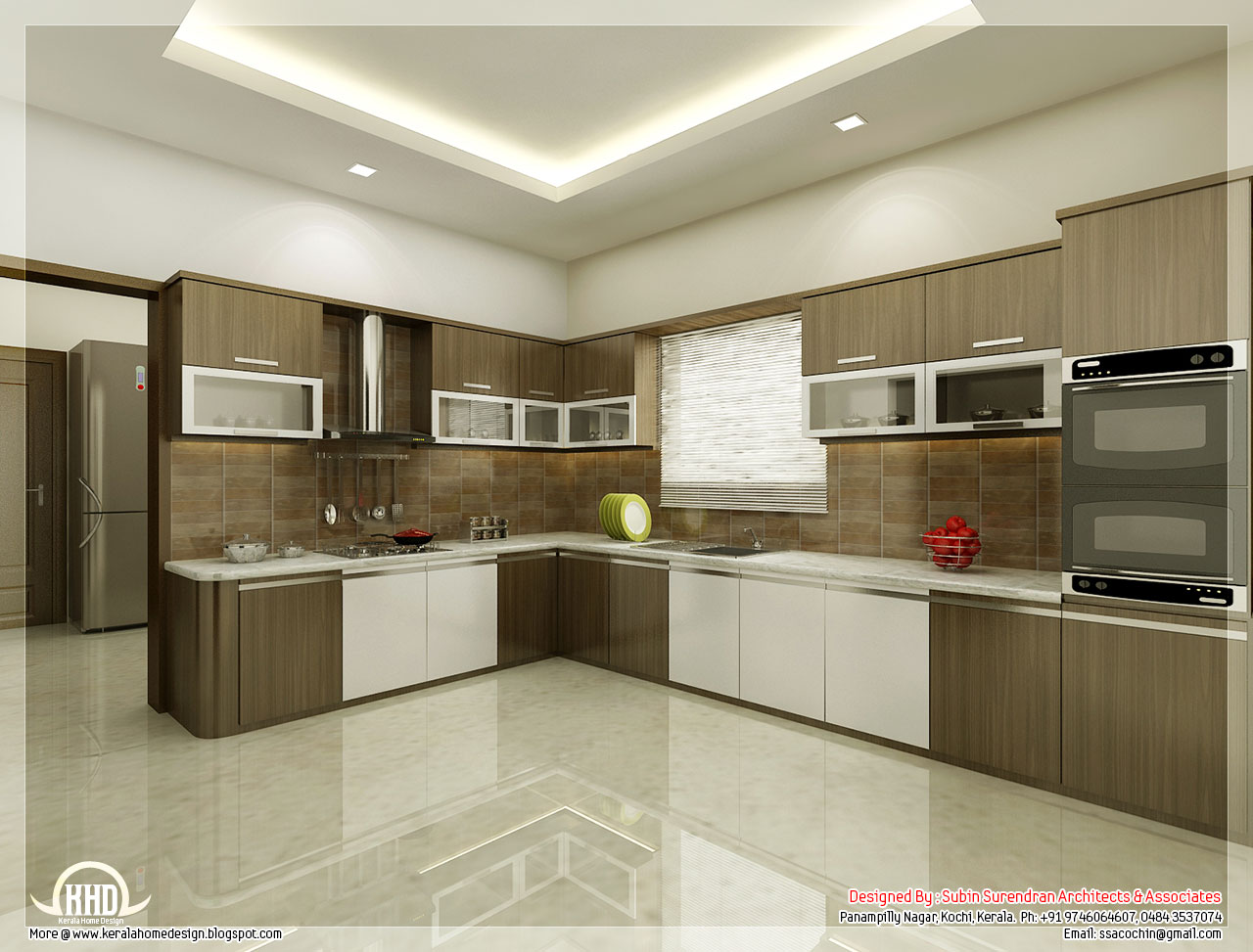 Kitchen and dining interiors  Kerala home design and 