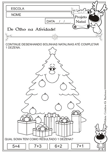 Atividade Dezena Temática  Natal 