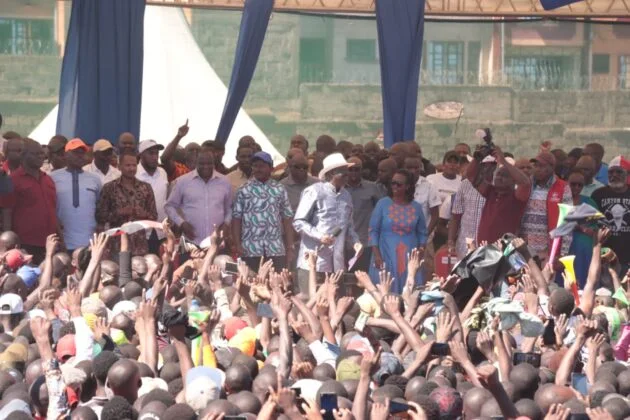 Raila Odinga at Jacaranda grounds