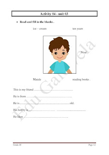 Grade 5 English Model Paper - Qualitative Module