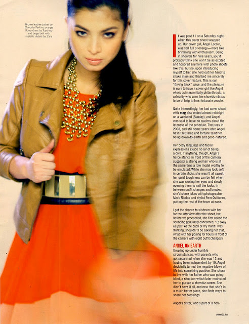 Angel Locsin In Editorial For Meg Magazine December 2011 January 2012