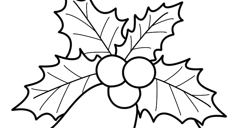 Christmas Coloring Pages For Kids: 10 New Mistletoe Coloring Pages For Kids