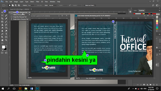 Cara mengganti gambar mockup buku di photoshop + video