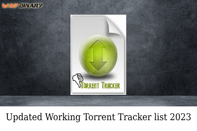 Updated Working Torrent Tracker list 2023