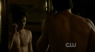 Ian Somerhalder Shirtless on Vampire Diaries s1e10