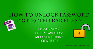 Unlock password protected rar files without password