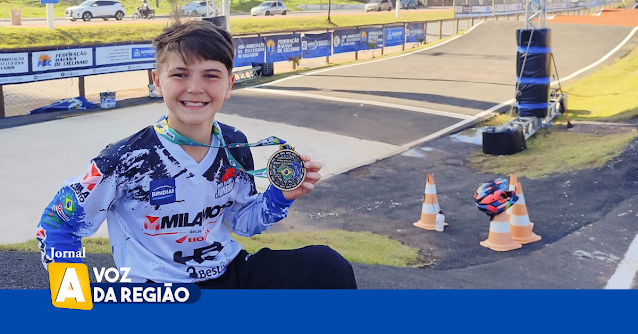 Atleta de 10 anos do Time Jundiaí conquista tetracampeonato brasileiro de BMX Racing