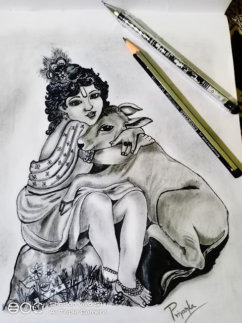 Krishna sketch