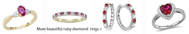 Ruby diamond rings