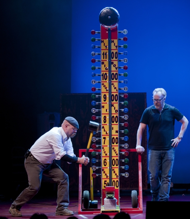 Adam Savage and Jamie Hyneman were like rock stars at the Sony Centre 