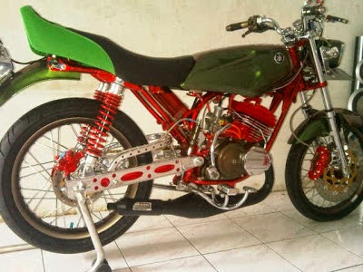 Modifikasi Rx King Jok Hijau Body Bunglon azik