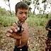 childrens eating tarantula