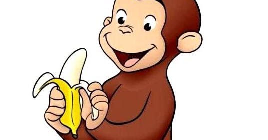 Mewarnai gambar tokoh kartun  curious george si monyet  