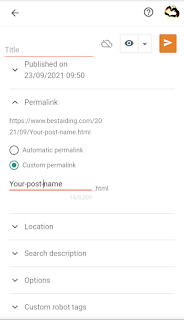 Adding custom permalink in blogger - bestaiding.com