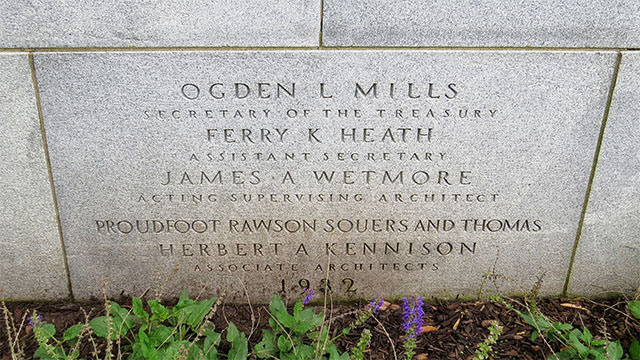 Dubuque post office cornerstone