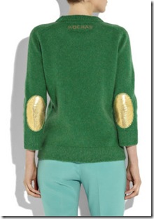 Rochas Fall 2010 Elbow Patch Wool Sweater