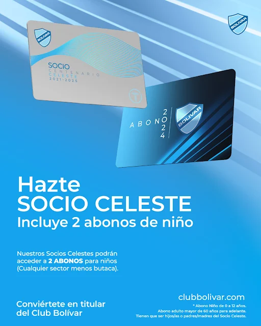 Club Bolivar: Socio Celeste 2024