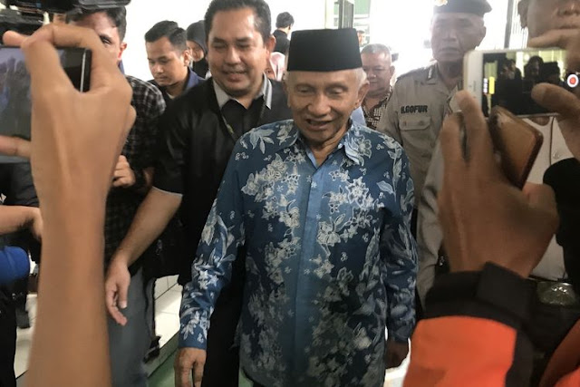 Amien Rais Bersaksi Dalam Persidangan tipuan Ratna Sarumpaet