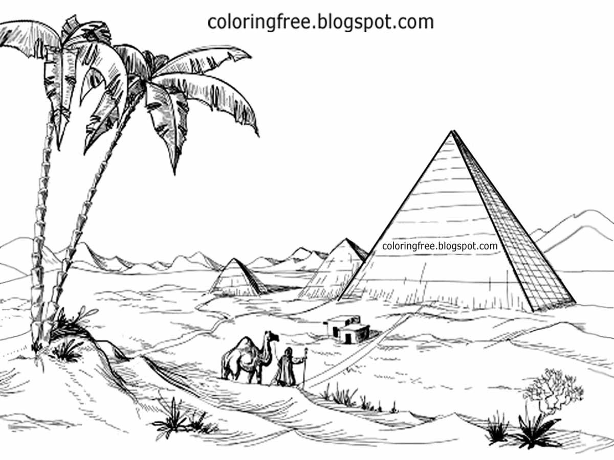 Download Printable Egyptian Drawing Egypt Coloring In Pages For Teenagers | Printable Coloring Pages