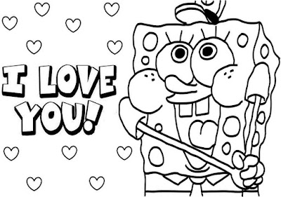 download gambar mewarnai spongebob