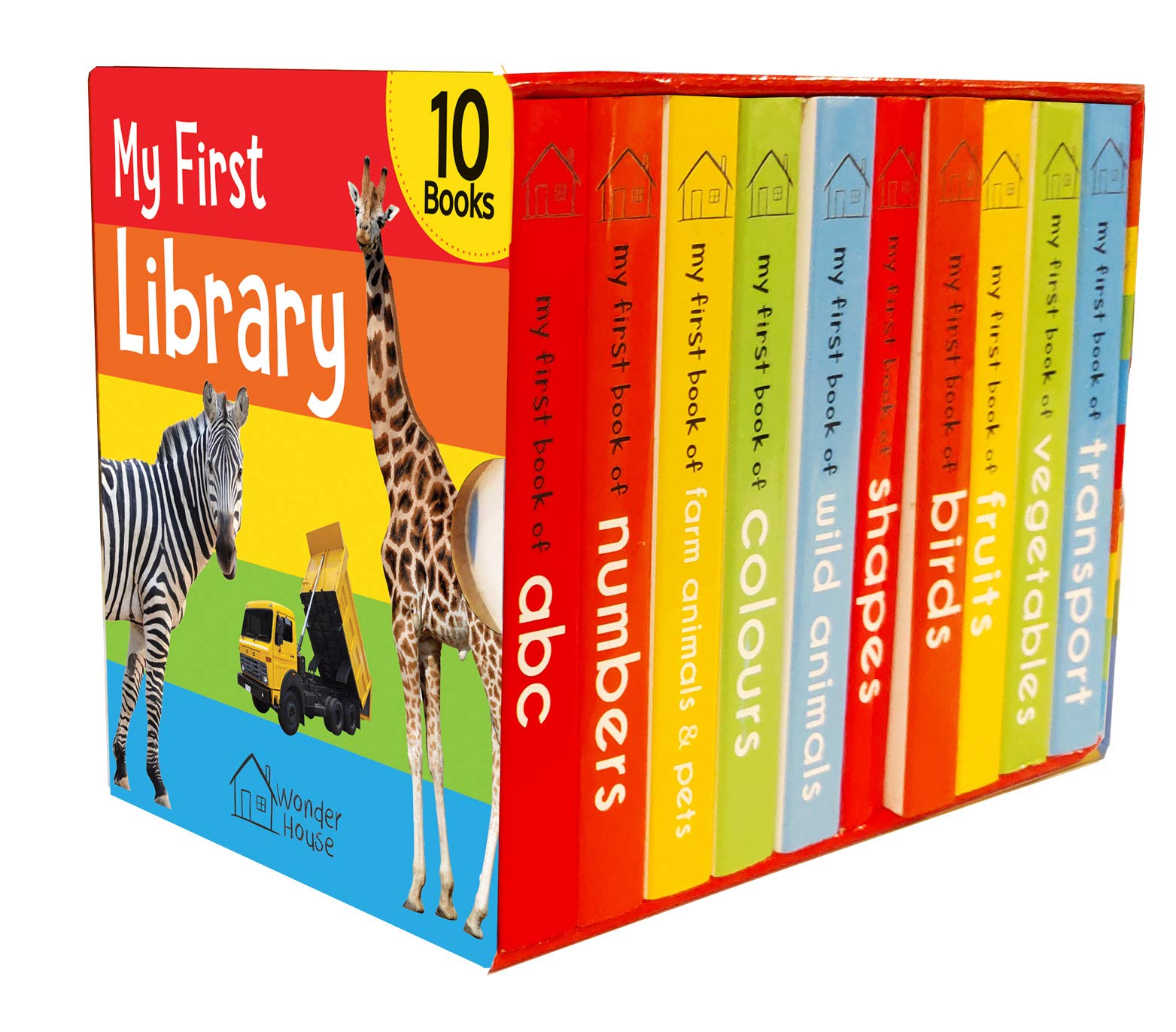 My First Library: Boxset of 10 Board Books for Kids