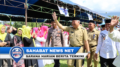 Bupati Pinrang Hadiri Peringatan Maulid Nabi Muhammad SAW di Lapangan Massapaila