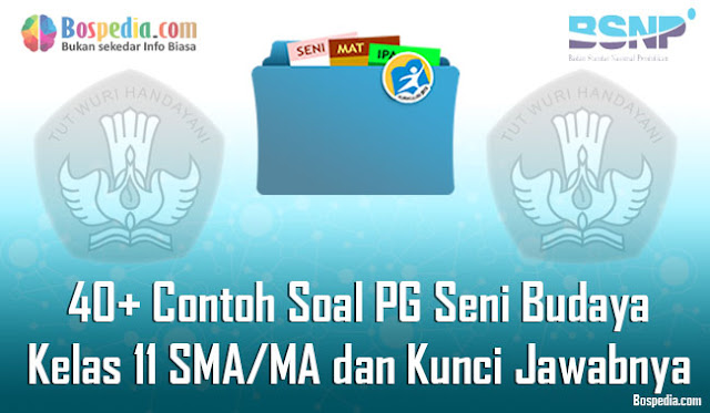 40+ Contoh Soal PG Seni Budaya Kelas 11 SMA/MA dan Kunci Jawabnya Terbaru