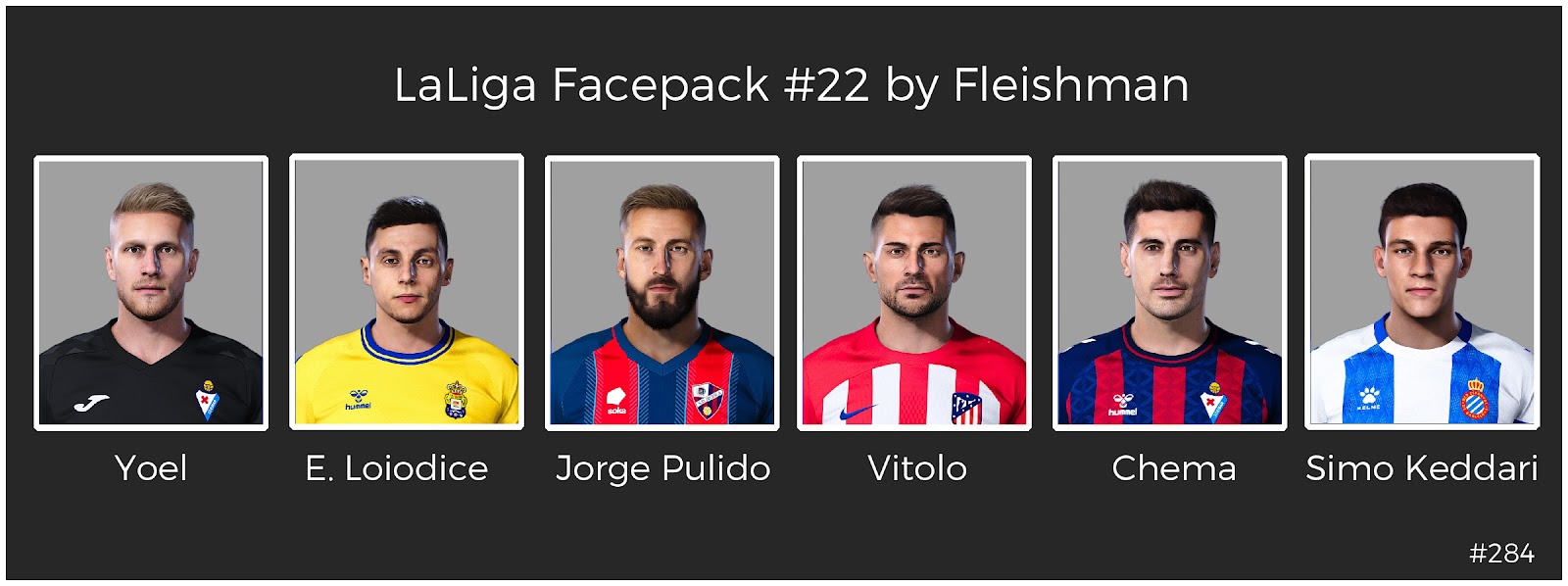 La Liga Facepack #22 by Fleishman For PES 2021